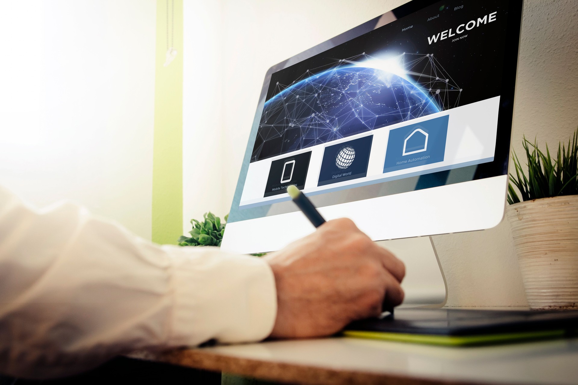 Desarrollador web diseñar una web